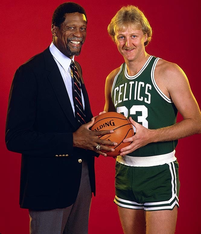 Bill Russell and Larry Bird